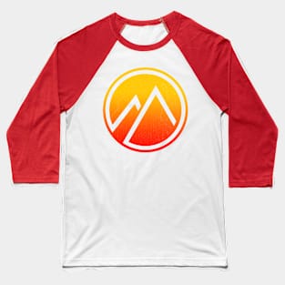 sunset mountain icon Baseball T-Shirt